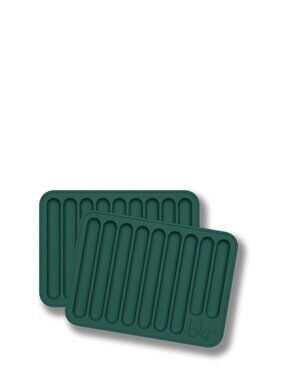 bkr Everly Green Ice Tube Water Bottle Cube Trays (Set of 2) - New
